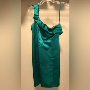 Antonio Melani, Emerald green one shoulder dress